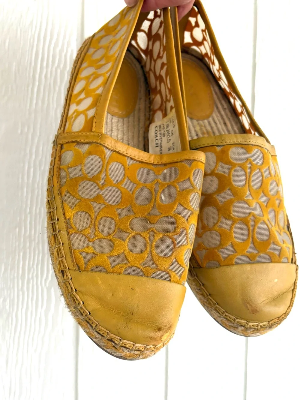 Coach Cleo Espadrilles Shoes Size 7.5